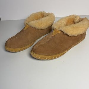 L. L. Bean Leather Slippers Size 8